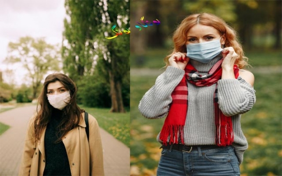 دەمامك و تاخمە جلی دەوامی فەرمی و سەر كار